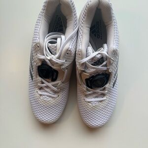 Adidas Men’s Leitsung 16 II White and Black Mesh Sneakers Size 7.5 Weightlifting